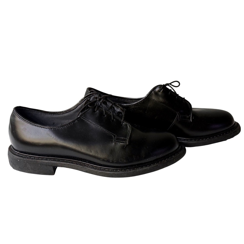Vibram Mens Dress Shoes Glossy Black Oxford oil-resistant Size 7W